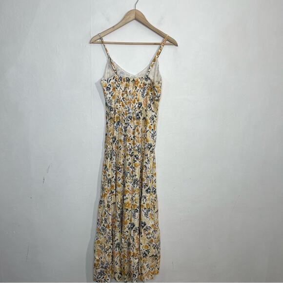 Joie Yellow Floral Mommy and Me Maxi Tiered Sun Dress Size 4 NWT - Picture 4 of 15